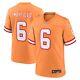 Tampa Bay Buccaneers Baker Mayfield #6 Nike Orange Throwback Nfl Game Jersey