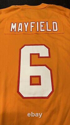 Tampa Bay Buccaneers Baker Mayfield #6 Nike Orange Throwback NFL Game Jersey