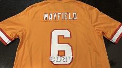 Tampa Bay Buccaneers Baker Mayfield #6 Nike Orange Throwback NFL Game Jersey