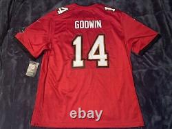Tampa Bay Buccaneers Chris Godwin Super Bowl LV 55 Patch Jersey Nike Red XL