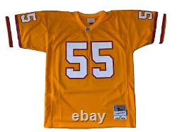 Tampa Bay Buccaneers D Brooks 55# Mitchell Ness Orange 1995 Throwback Jersey44l