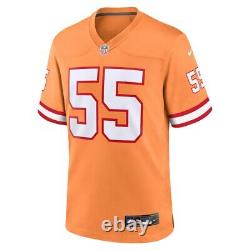 Tampa Bay Buccaneers Derrick Brooks #55 Nike Orange Throwback NFL Game Jersey