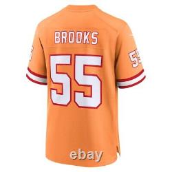 Tampa Bay Buccaneers Derrick Brooks #55 Nike Orange Throwback NFL Game Jersey