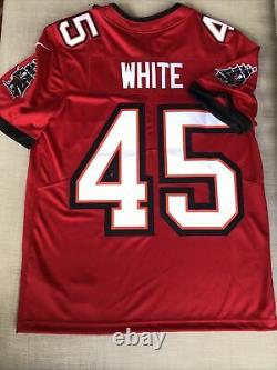 Tampa Bay Buccaneers Devin White #45 Nike Red Bound Game Jersey Large Stitched