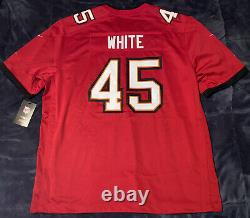 Tampa Bay Buccaneers Devin White Super Bowl LV 55 Patch Jersey Nike Red L, 2XL