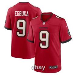 Tampa Bay Buccaneers Emeka Egbuka #9 NFL Draft Red Jersey Men's XXL 2XL New