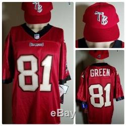 Tampa Bay Buccaneers Green # 81 Jersey Vintage NFL On Field Adidas + Fitted Cap