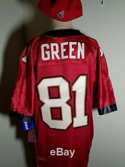 Tampa Bay Buccaneers Green # 81 Jersey Vintage NFL On Field Adidas + Fitted Cap
