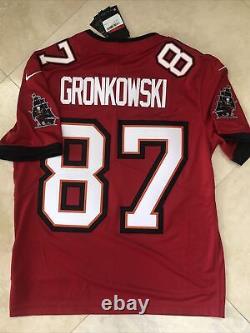 Tampa Bay Buccaneers Gronkowski #87 Nike On Field Men's Jersey Red Stitched Lg