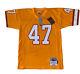 Tampa Bay Buccaneers John Lunch #47 Mitchell Ness Orange 1995 Throwback Jersey40