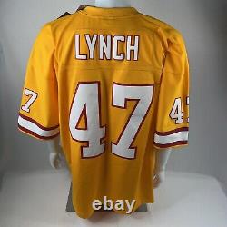 Tampa Bay Buccaneers John Lynch #47 Mitchell Ness Orange 1995 Throwback Jersey2X