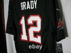 Tampa Bay Buccaneers Men's Tom Brady #12 Super Bowl LV Bound Game Black Jersey