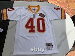 Tampa Bay Buccaneers Mike Alstott #40 Mitchell Ness White 1995 Throwback Jersey
