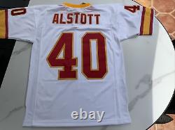 Tampa Bay Buccaneers Mike Alstott #40 Mitchell Ness White 1995 Throwback Jersey
