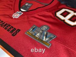 Tampa Bay Buccaneers Rob Gronkowski Super Bowl LV 55 Patch Jersey Nike M, L, 2XL