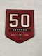 Tampa Bay Buccaneers Team Issued Authentic 50 Year 50yr Anniversary Jersey Patch