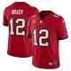 Tampa Bay Buccaneers Tom Brady #12 Nike Red Captain Nfl Vapor Limited Small