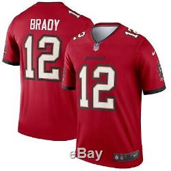 Tampa Bay Buccaneers Tom Brady #12 Nike Red NEW 2020 Color Rush Legend Jersey