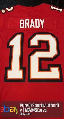 Tampa Bay Buccaneers Tom Brady #12 Nike Red NFL Vapor Limited Jersey Size Small