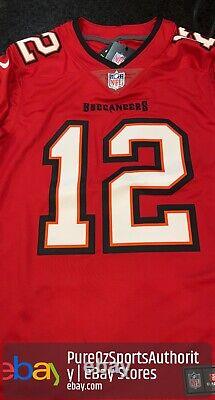 Tampa Bay Buccaneers Tom Brady #12 Nike Red NFL Vapor Limited Jersey Size Small