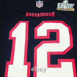 Tampa Bay Buccaneers Tom Brady #12 Nike Super Bowl LV Bound NFL Game Jersey