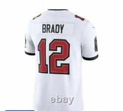 Tampa Bay Buccaneers Tom Brady #12 Nike White Captain NFL Vapor Limited Small