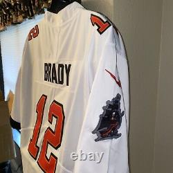 Tampa Bay Buccaneers Tom Brady 2XL Authentic Nike Vapor On Field White Jersey