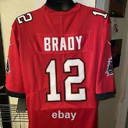 Tampa Bay Buccaneers Tom Brady Authentic Nike Vapor On Field Red Jersey XL NWT