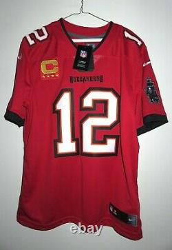 Tampa Bay Buccaneers Tom Brady Captain Patch Authentic Nike Vapor Limited Jersey