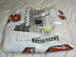 Tampa Bay Buccaneers Tom Brady Men Super Bowl LV Game Fashion White Jersey Small