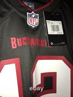 Tampa Bay Buccaneers Tom Brady Nike Game Jersey XXL Pewter Gray NWT