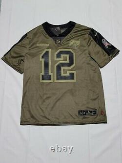 Tampa Bay Buccaneers Tom Brady Nike Olive 2021 Salute To Service Limited Jersey