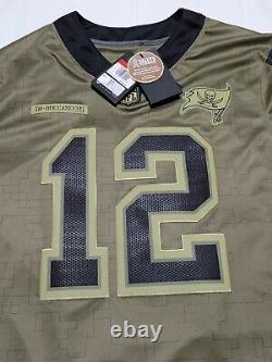 Tampa Bay Buccaneers Tom Brady Nike Olive 2021 Salute To Service Limited Jersey