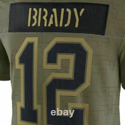 Tampa Bay Buccaneers Tom Brady Nike Olive 2021 Salute To Service Limited Jersey