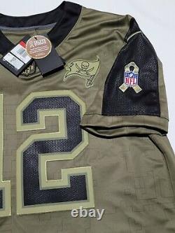 Tampa Bay Buccaneers Tom Brady Nike Olive 2021 Salute To Service Limited Jersey