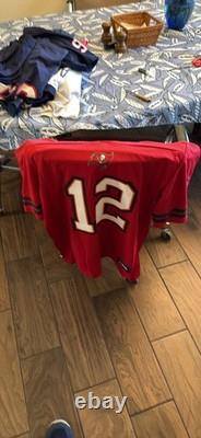 Tampa Bay Buccaneers Tom Brady Red Jersey Medium