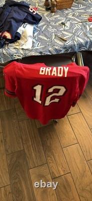 Tampa Bay Buccaneers Tom Brady Red Jersey Medium