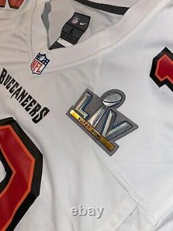 Tampa Bay Buccaneers Tom Brady Super Bowl LV 55 Patch Jersey Nike Game White