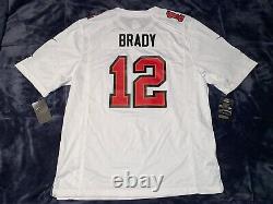 Tampa Bay Buccaneers Tom Brady Super Bowl LV 55 Patch Jersey Nike Game White