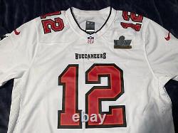 Tampa Bay Buccaneers Tom Brady Super Bowl LV 55 Patch Jersey Nike White/Black