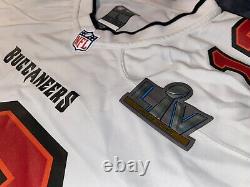 Tampa Bay Buccaneers Tom Brady Super Bowl LV 55 Patch Jersey Nike White/Black