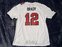 Tampa Bay Buccaneers Tom Brady Super Bowl LV 55 Patch Jersey Nike White/Black