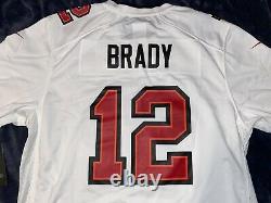Tampa Bay Buccaneers Tom Brady Super Bowl LV 55 Patch Jersey Nike White/Black