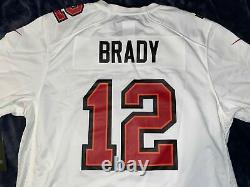 Tampa Bay Buccaneers Tom Brady Super Bowl LV 55 Patch Jersey Nike White/Black M