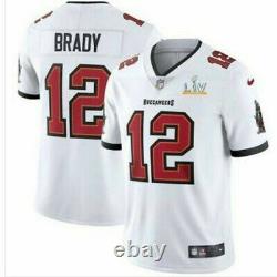 Tampa Bay Buccaneers Tom Brady XL Super Bowl LV 55 Patch Jersey Nike Game White