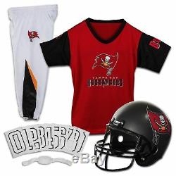 Tampa Bay Buccaneers Uniform Set Youth NFL Football Jersey Helmet Costume Large
