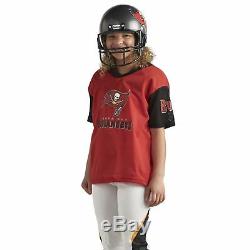Tampa Bay Buccaneers Uniform Set Youth NFL Football Jersey Helmet Costume Large