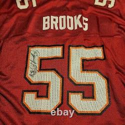 Tampa Bay Bucs Men's Jersey #55 DERRICK BROOKS Size L Reebok Autographed NWT