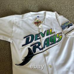 Tampa Bay Devil Rays Authentic Russell Diamond Collection Jersey Sz 44 NWT 1998