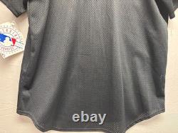 Tampa Bay Devil Rays Majestic MLB Jersey Mens Black Short Sleeve NWT Vintage New
